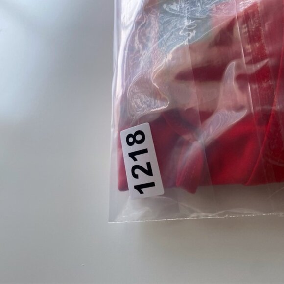 JOne Sizeeph Ribkoff Cold Shoulder Bloe Woman 16 Red Boat Neck Bling Slinky FLAW - Picture 10 of 14